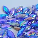 SEWON ACRILIC - NAVETTE - SAPPHIRE AB - 9x18 - (x100)
