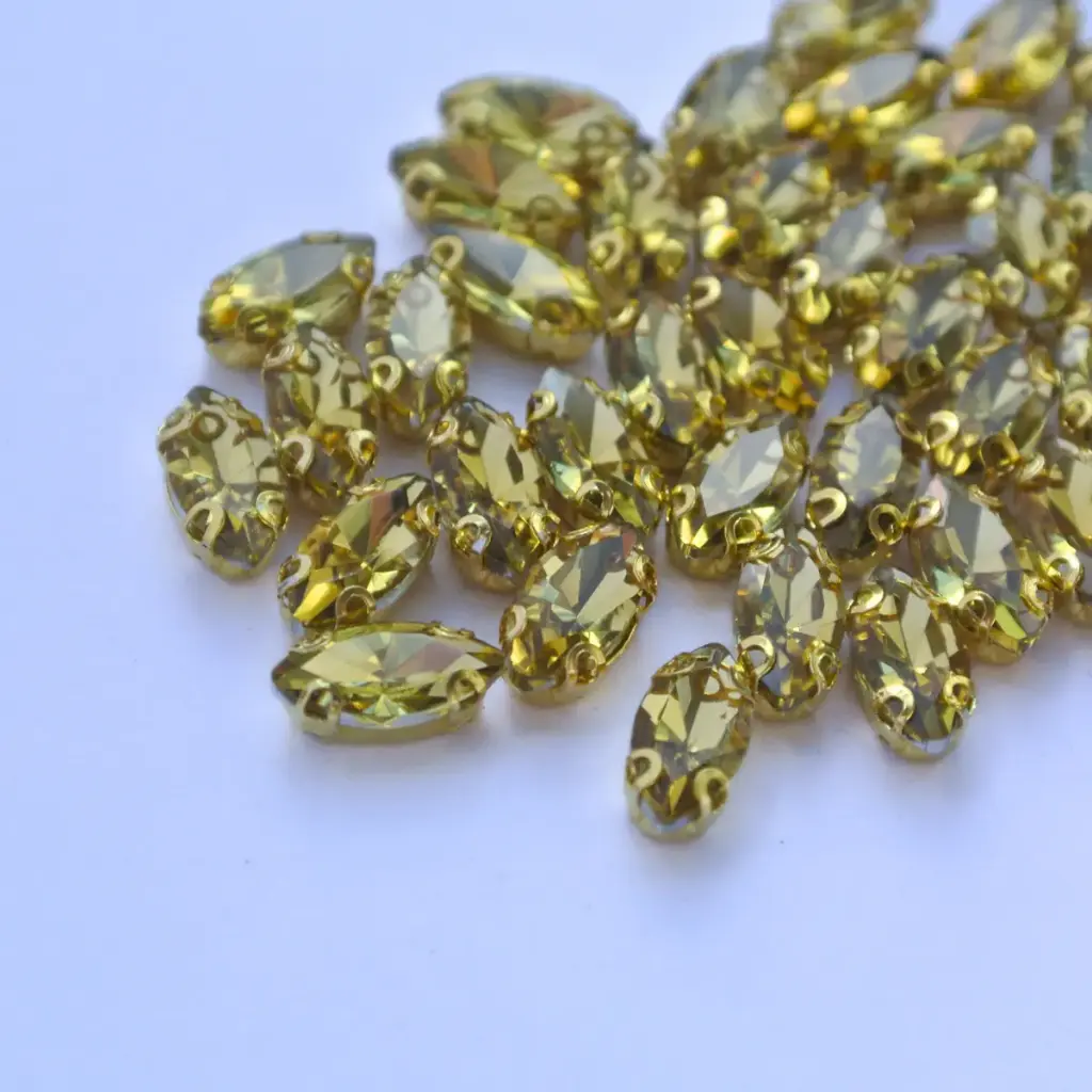 ENGARZADAS - NAVETTE - TOPAZ - 5x10 - (x100)