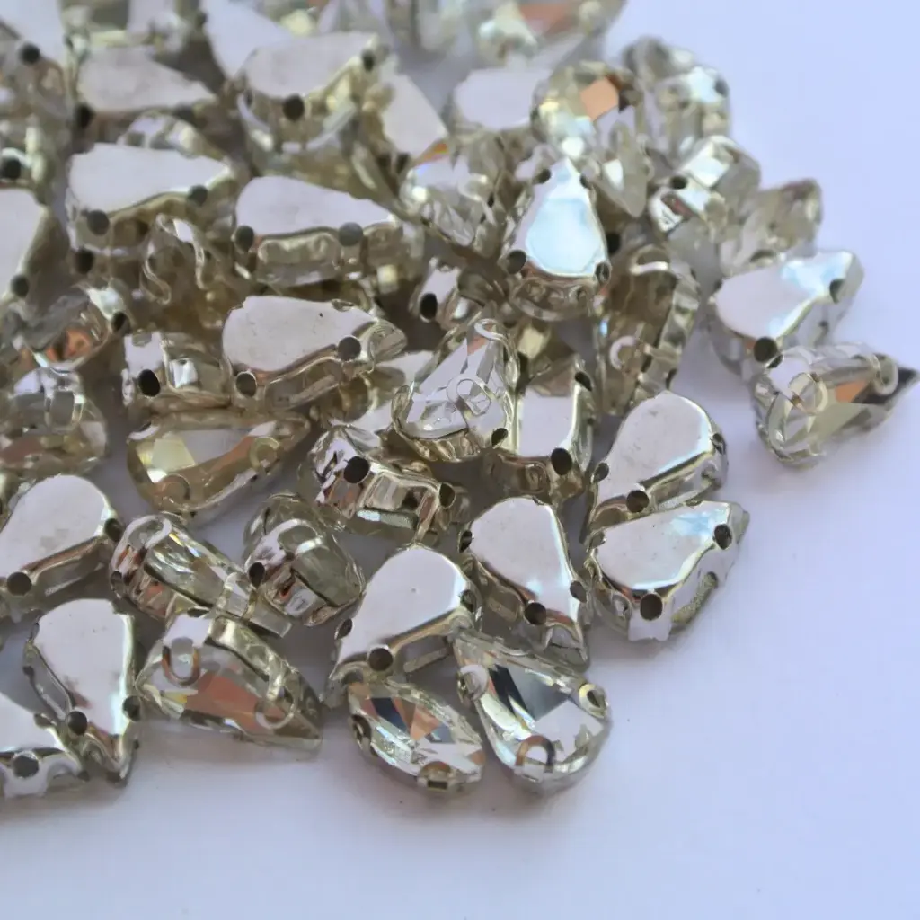 ENGARZADAS - LÁGRIMA - CRYSTAL - 7x10 - (x100)