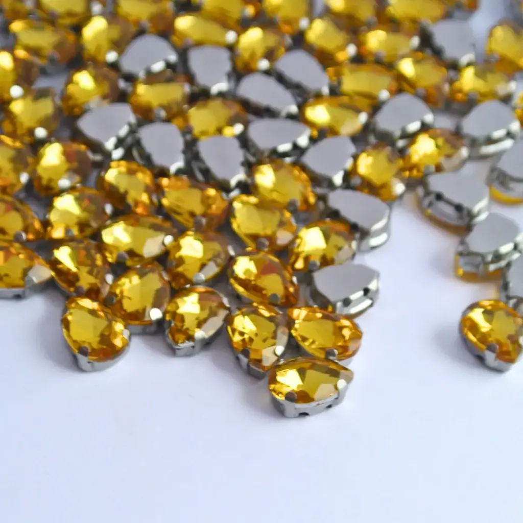 ENGARZADAS - LÁGRIMA - TOPAZ - 7x10 - (x100)