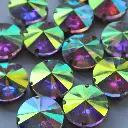 ENGARZADAS - RIVIOLI - CRYSTAL AB - 18mm - (x50)