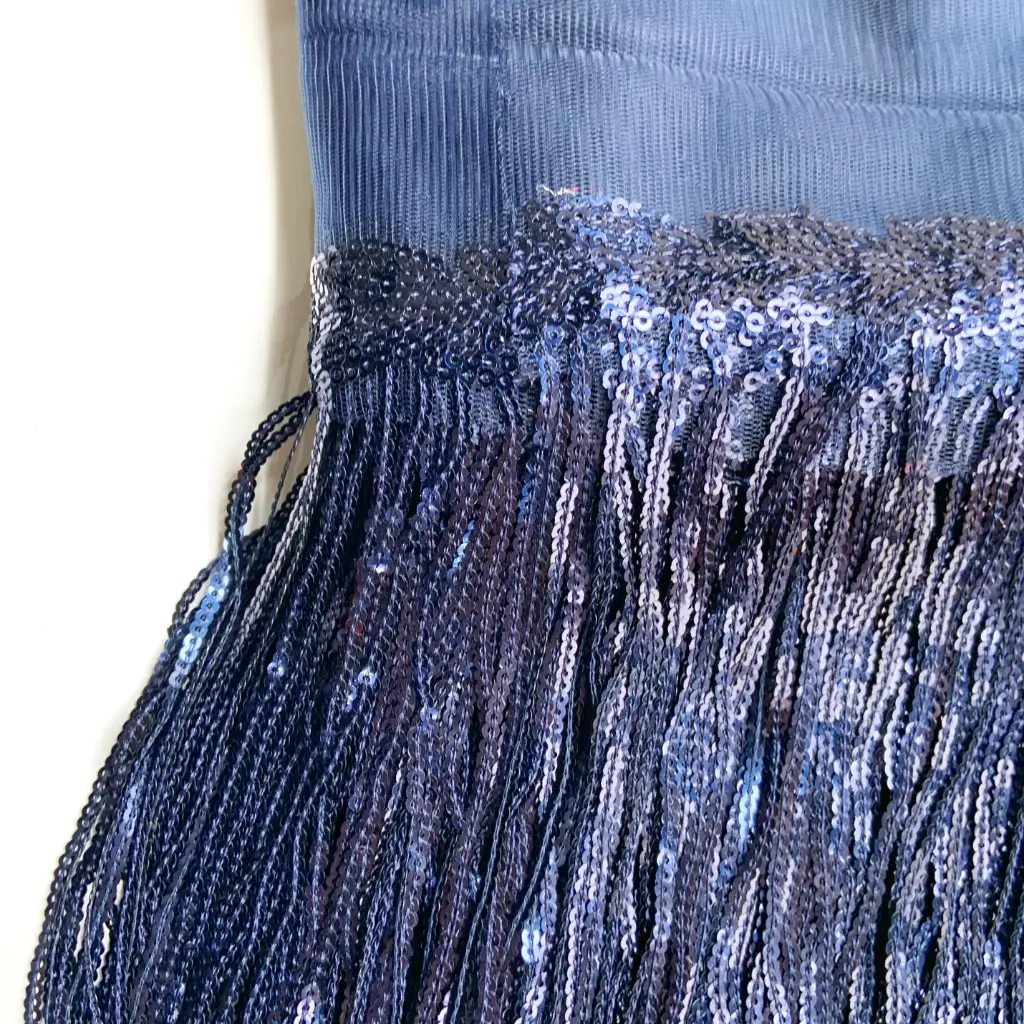 FLECOS - LENTEJULAS ROLLO - AZUL - 20cm - 10 Yardas