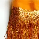 FLECOS - LENTEJUELAS - NARANJA - 20cm - por METRO