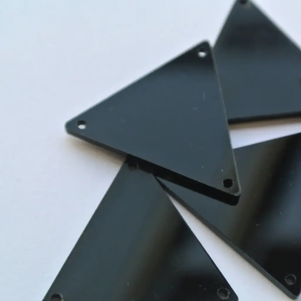 ESPEJOS - TRIANGULO - NEGRO - 23x23 - (x100)