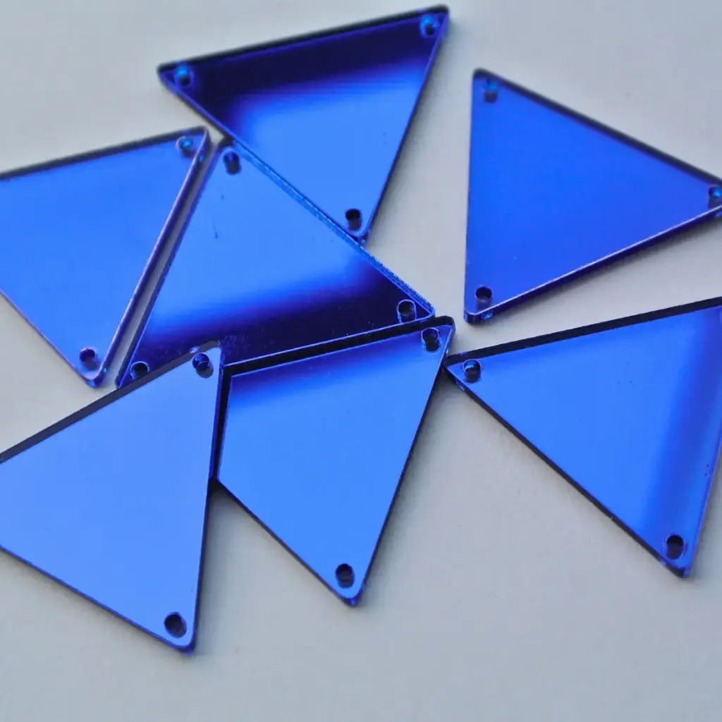 ESPEJOS - TRIANGULO - AZUL - 23x23 -(x100)