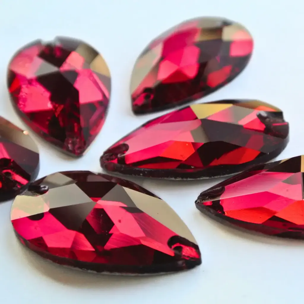 SEWON CRYSTAL - LÁGRIMA - FUCHSIA - 22x38 - (x1)