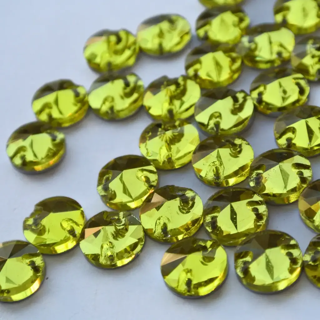 SEWON CRYSTAL - RIVIOLI - CITRINE - 10MM - (x1)