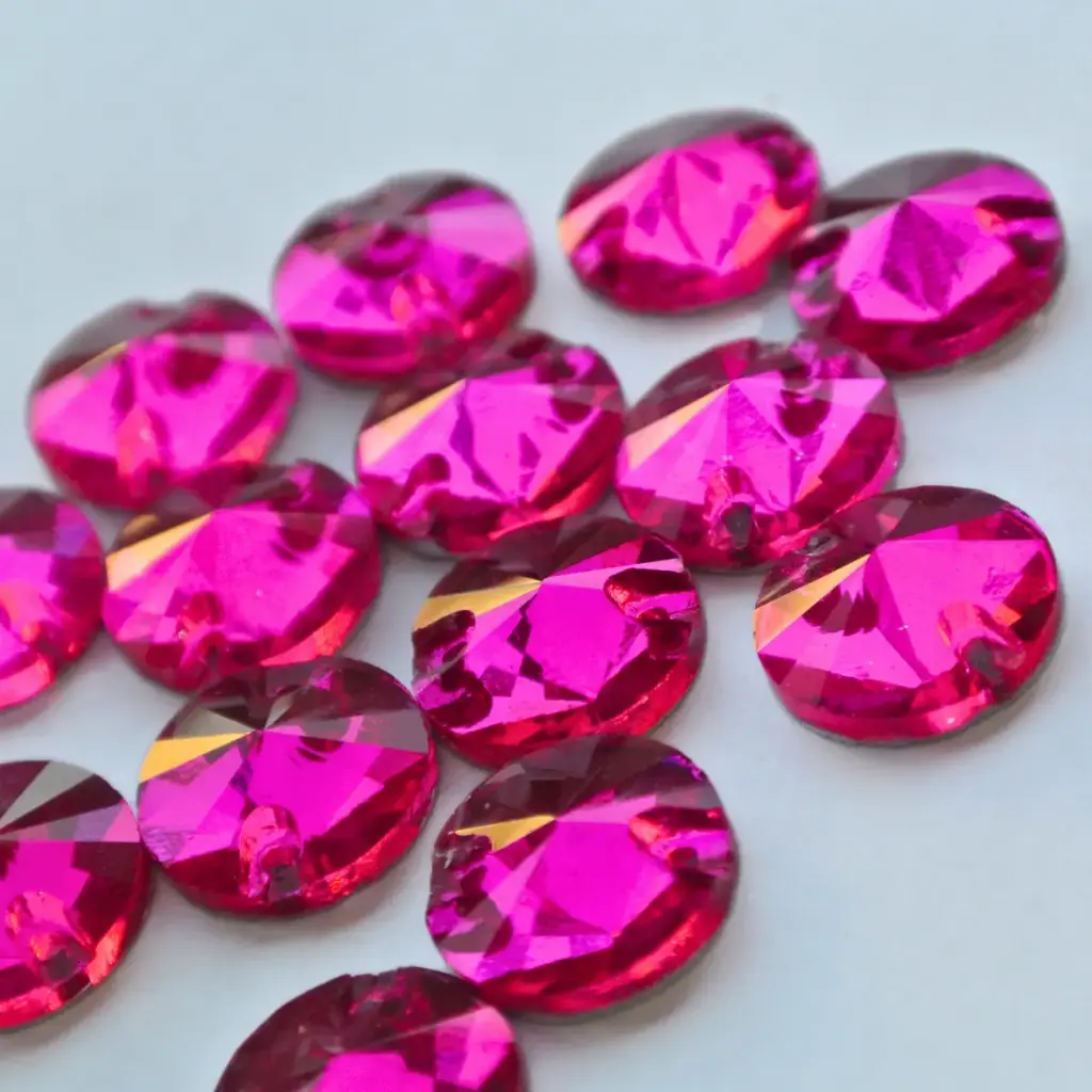 SEWON CRYSTAL - RIVIOLI - FUCHSIA - 14mm - (x1)