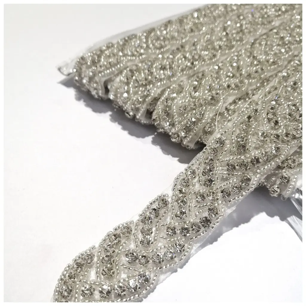 APLIQUES - GALON- CRYSTAL  - por METRO