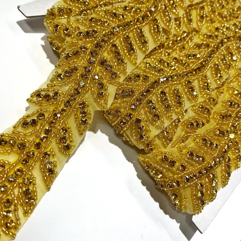 APLIQUES - GALON - DORADO - por metro