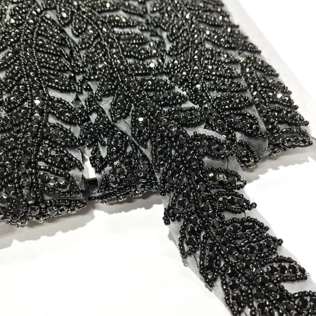 APLIQUES - GALON - NEGRO - por METRO