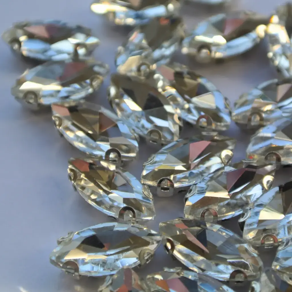 ENGARZADAS - NAVETTE - CRYSTAL - 7x15 (100un)