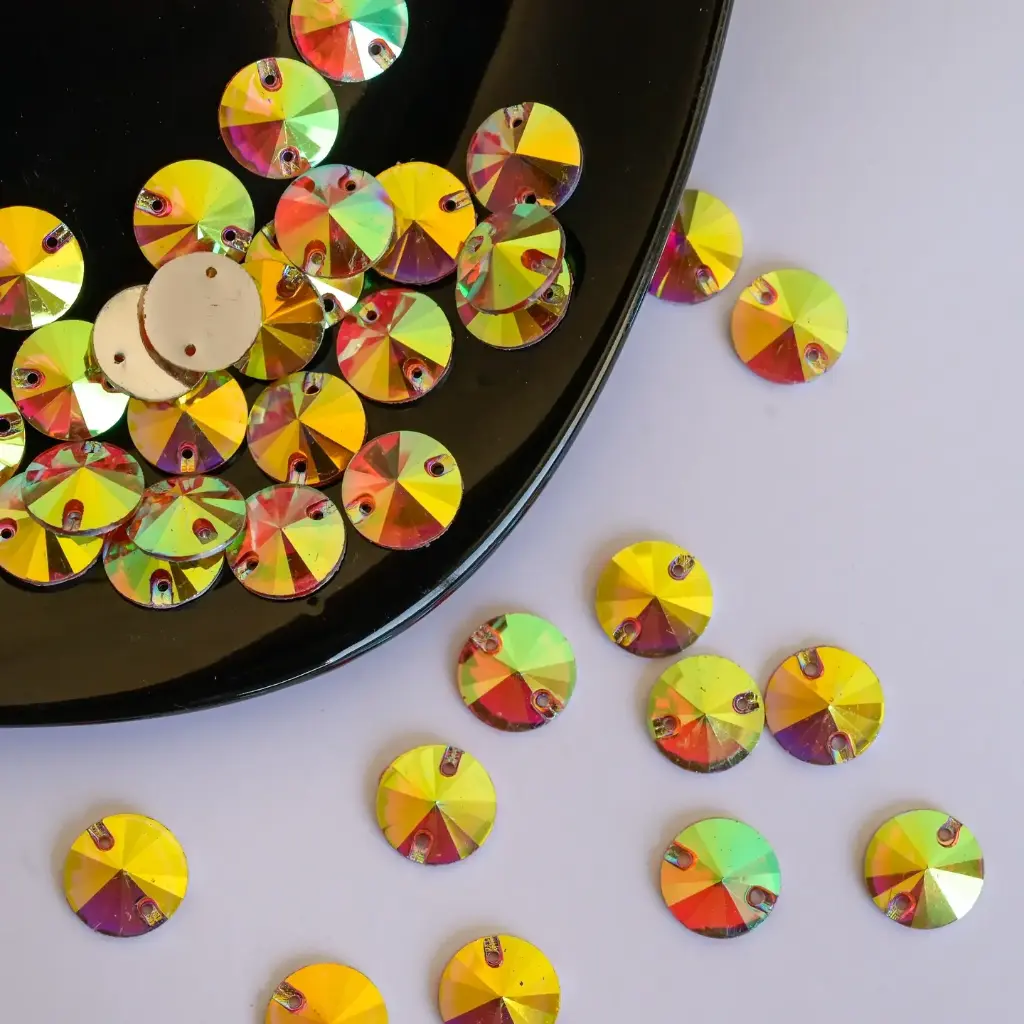 PIEDRAS ACRÍLICAS - RIVIOLI - SUN AB - 14mm (100un)