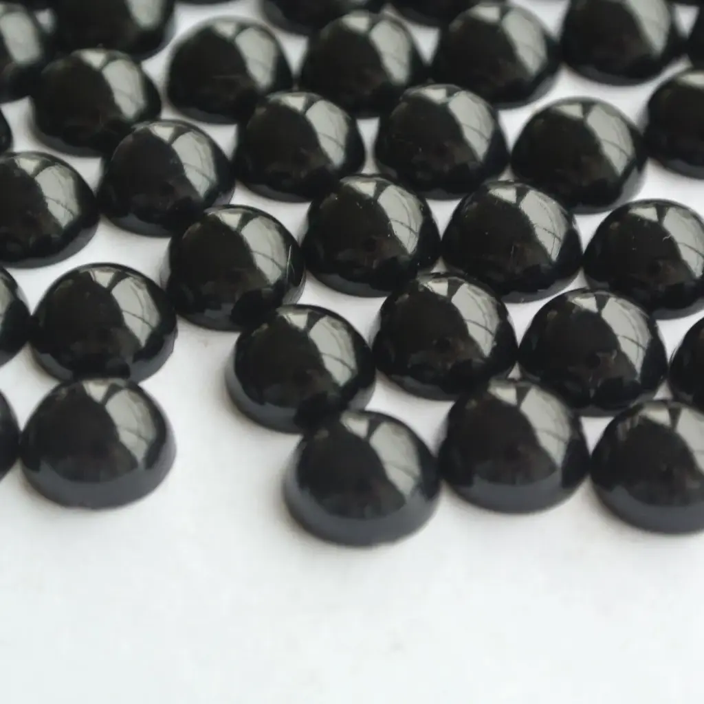 MEDIAS PERLAS - COLOR NEGRO - 6 y 8mm