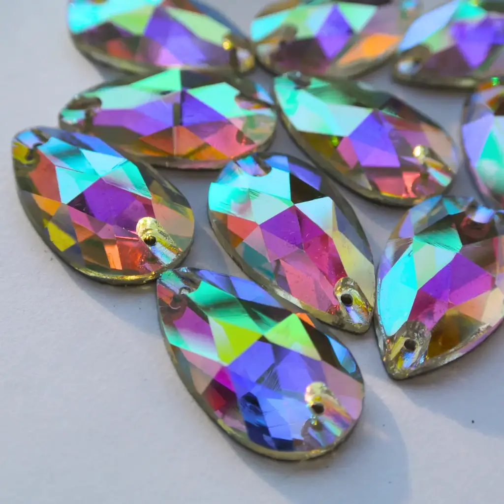 SEWON CRYSTAL - LÁGRIMA - CRYSTAL AB - 17X28 - (x12)