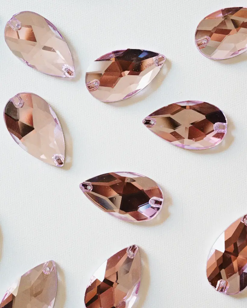 SEWON CRYSTAL - LÁGRIMA - PURPLE - 22x38 - (x7)