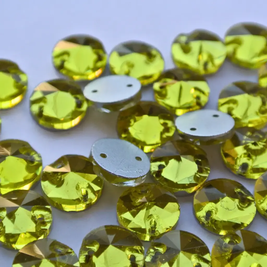 SEWON CRYSTAL - RIVIOLI - CITRINE - 10MM - (x72)