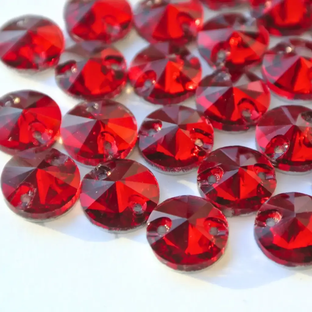 SEWON CRYSTAL - RIVIOLI - LIGHT SIAM - 10MM - (x72)