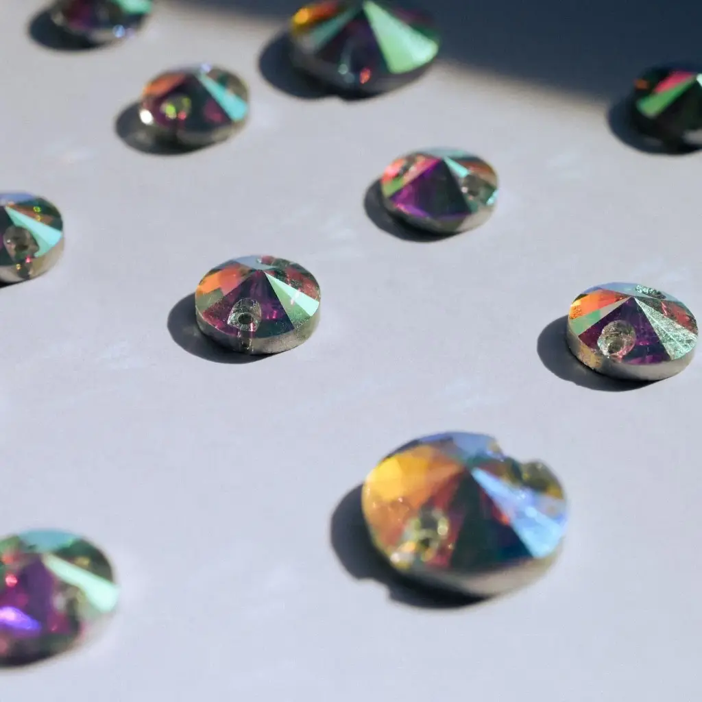 SEWON CRYSTAL - RIVIOLI - CRYSTAL AB - 14MM - (x36)